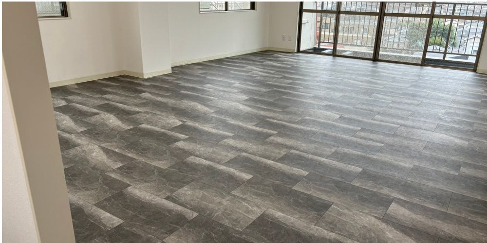 中央区 原状回復工事 フロアタイル張替施工後