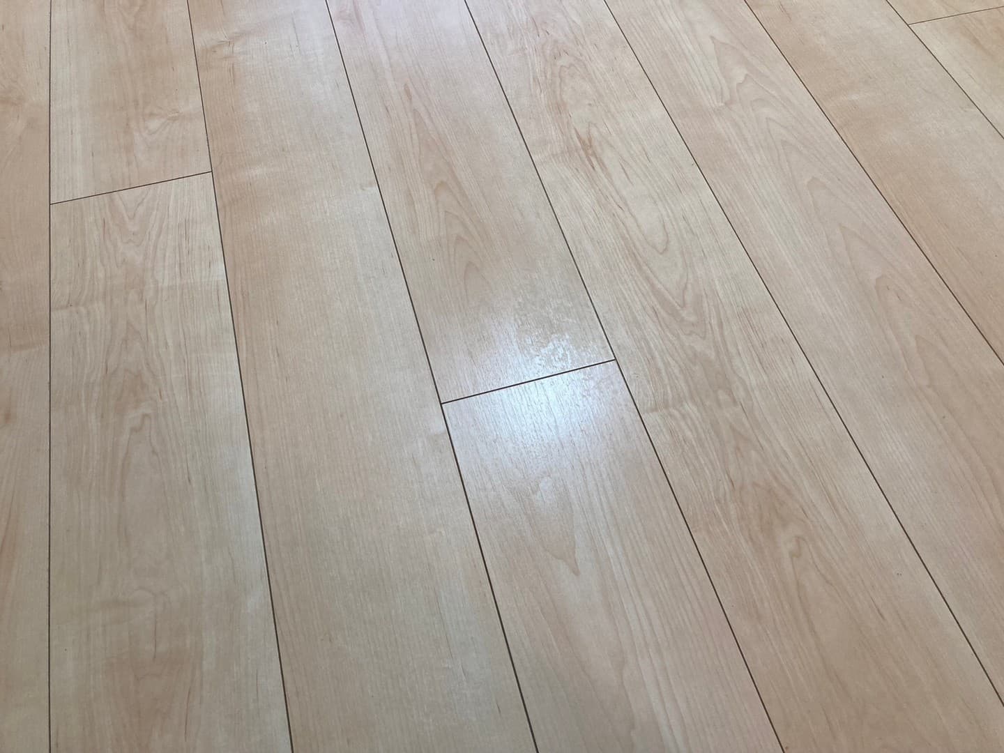 港区　芝浦周辺タワーマンション原状回復工事後　リビング床